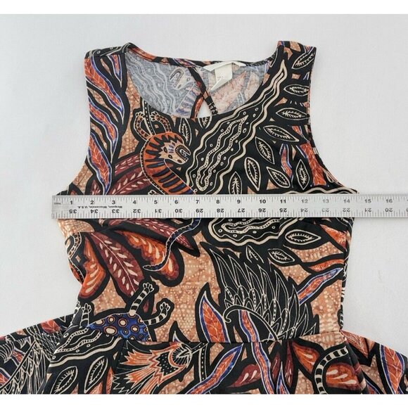 H&M Women's Fit & Flare Stretch‎ Dress Animal Floral Size Small, Boho - Picture 9 of 10